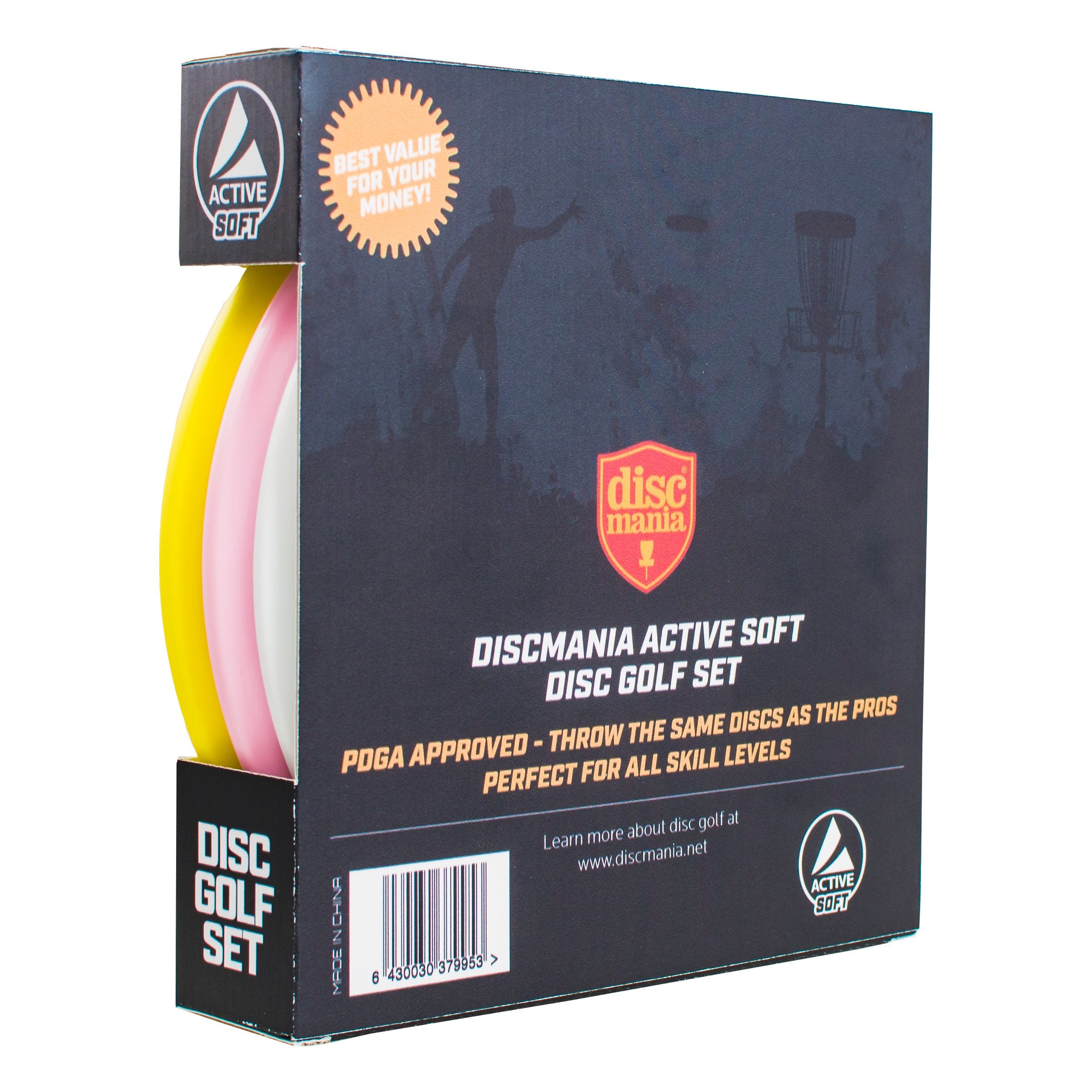 Discmania Active Soft Disc Golf Starter Pack Set
