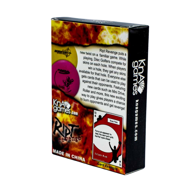 KnA Games RIPT Revenge Disc Golf Card Game Disc Connection
