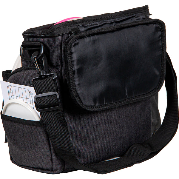 Dynamic Discs Sniper Messenger Bag Heather Charcoal Disc Connection