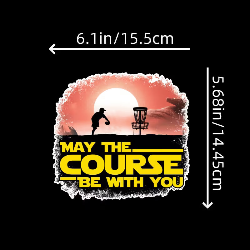 Disc Connection - May The Course Be With You Sticker