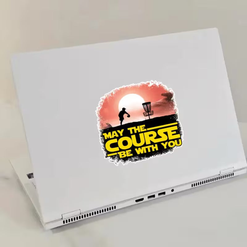 Disc Connection - May The Course Be With You Sticker
