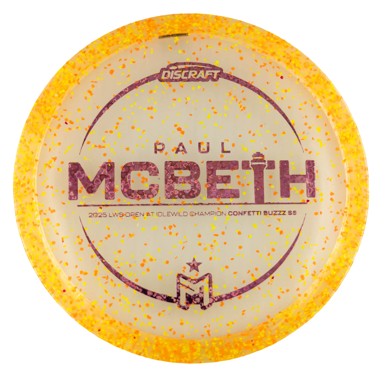 Discraft Buzzz SS (Paul Mcbeth Idlewild Open Challenge Champion Confetti Series)