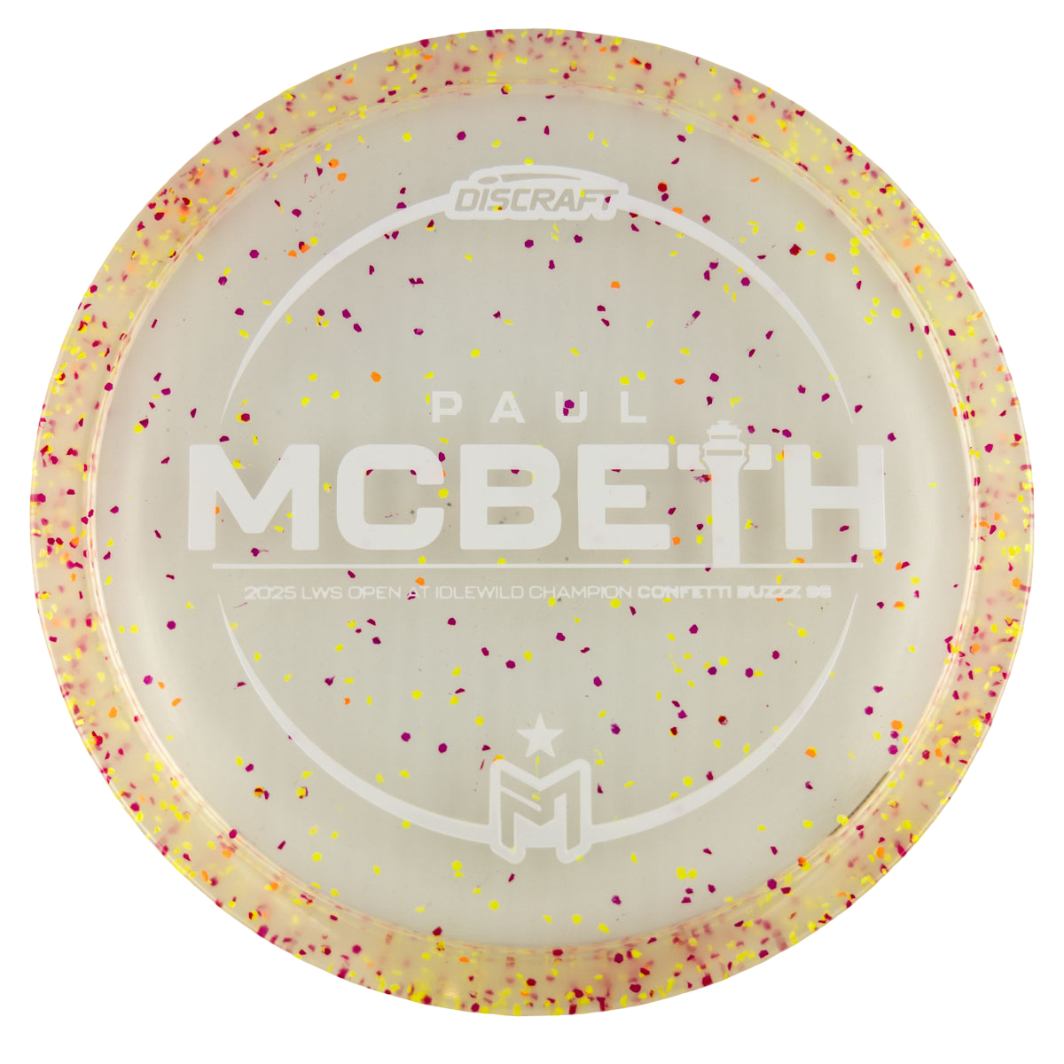 Discraft Buzzz SS (Paul Mcbeth Idlewild Open Challenge Champion Confetti Series)