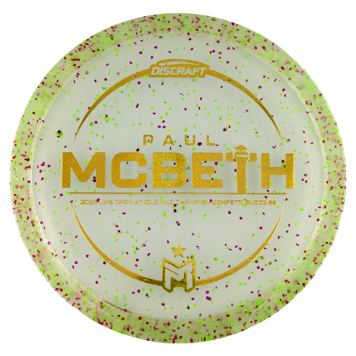 Discraft Buzzz SS (Paul Mcbeth Idlewild Open Challenge Champion Confetti Series)