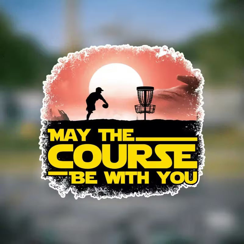 Disc Connection - May The Course Be With You Sticker