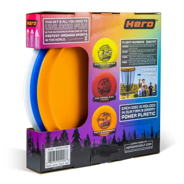 Hero Disc Golf Starter Pack Set