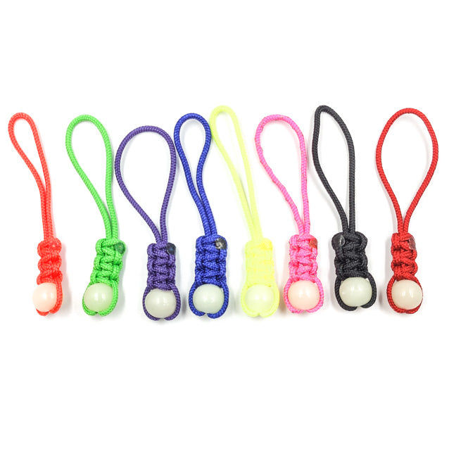DiscDot Zipper Pulls W/ Mini Glow Dot