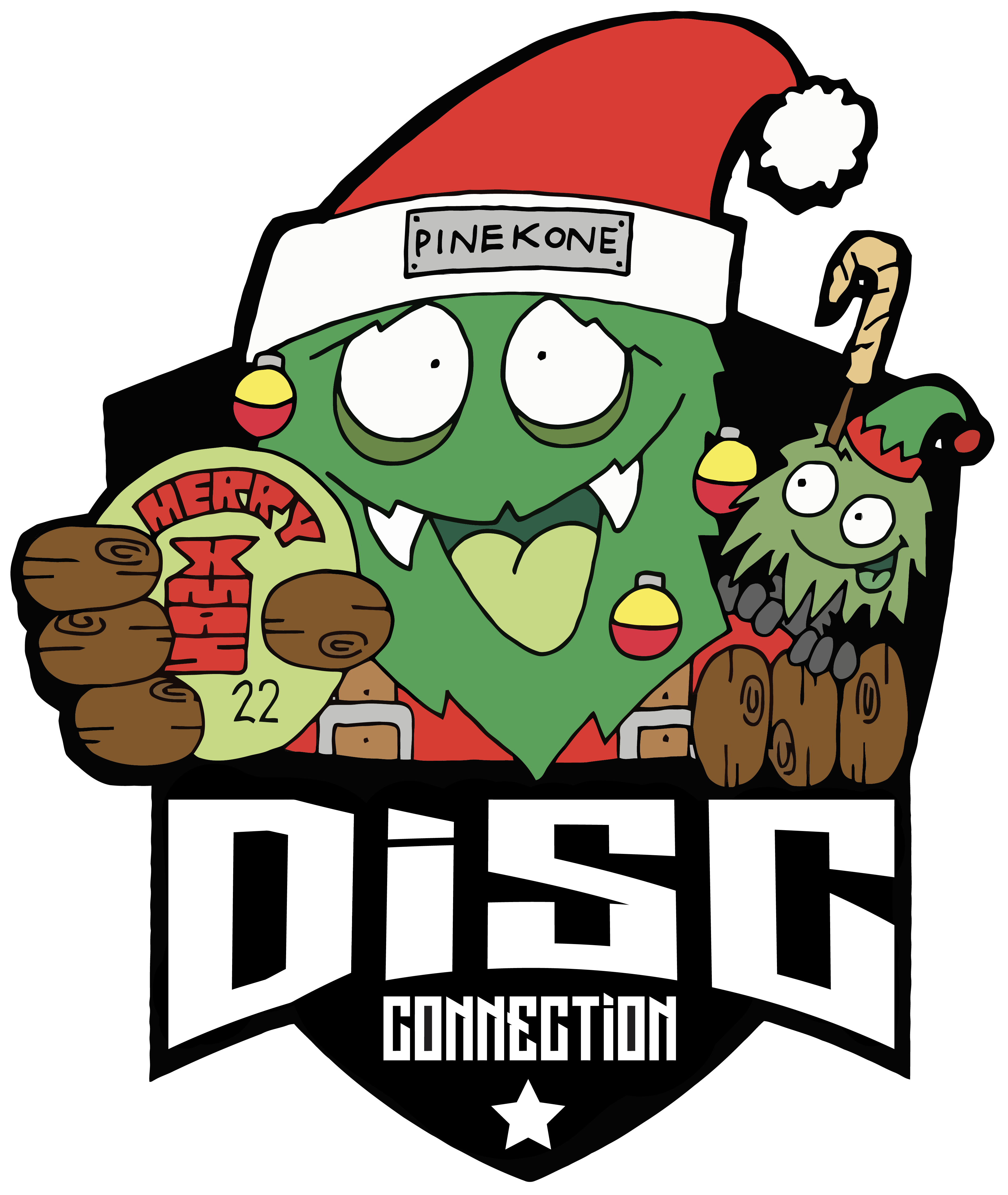 Disc Connection Disc Connection Sticker - Christmas Edition – Disc Connection ...