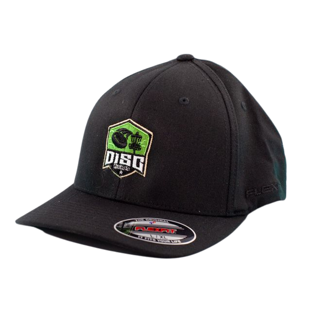 Disc Connection Flex Fit Hat - Black