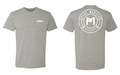 Discraft T-Shirt Paul McBeth Circle Logo - Grey